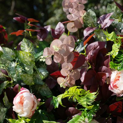 2025 New 4D Fabric Artificial rolling up curtain flower wall - Image 6