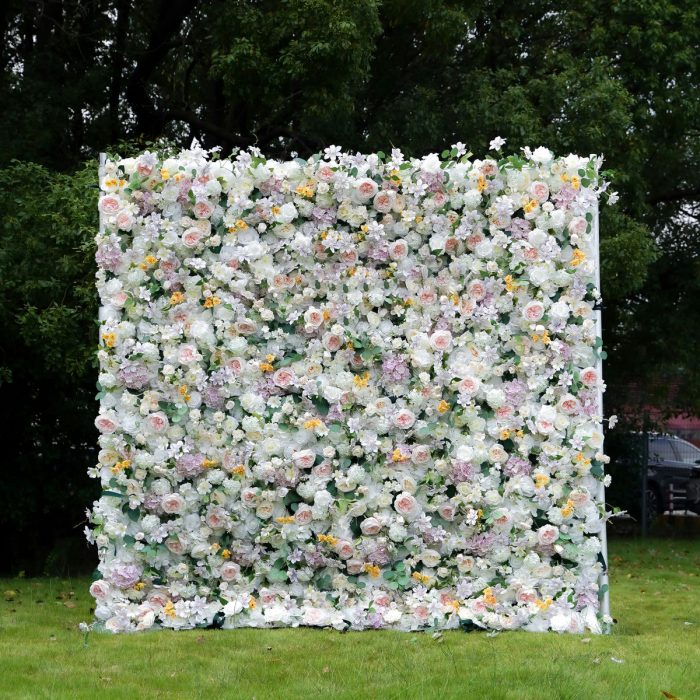 Alexa£º7D Fabric Artificial rolling up curtain flower wall - Image 1