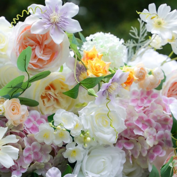 Alexa£º7D Fabric Artificial rolling up curtain flower wall - Image 4