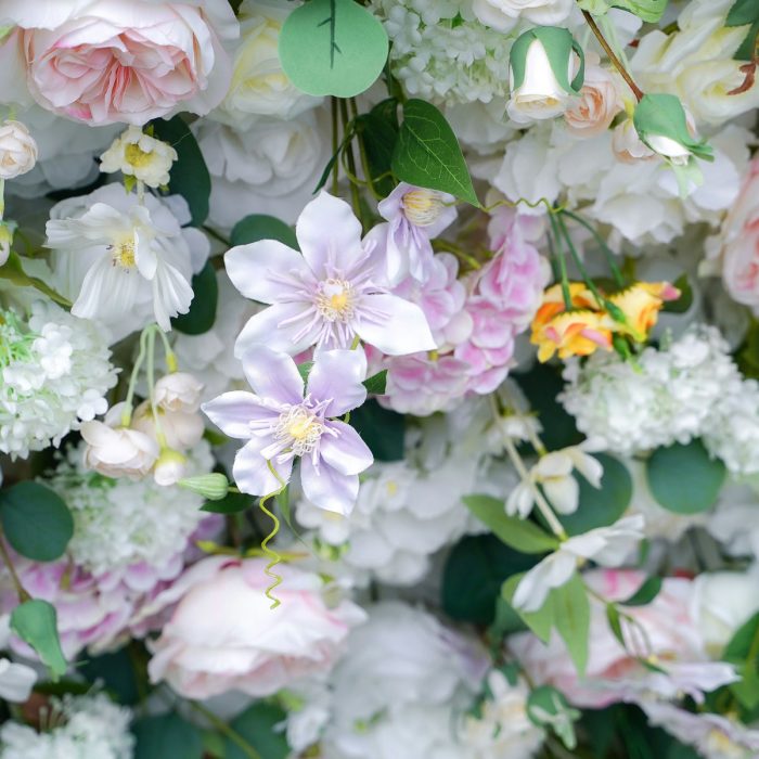Alexa£º7D Fabric Artificial rolling up curtain flower wall - Image 2