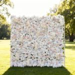 2025 New 4D Fabric Artificial zip up curtain flower wall 8ft*8ft