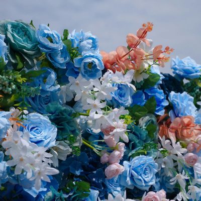 2025 New 7D Fabric Artificial rolling up curtain flower wall - Image 2