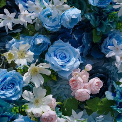 2025 New 7D Fabric Artificial rolling up curtain flower wall - Image 3