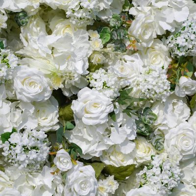 2025 New 5D Fabric Artificial rolling up curtain flower wall - Image 4