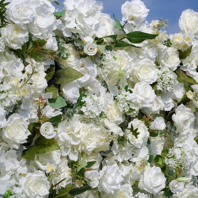 2025 New 5D Fabric Artificial rolling up curtain flower wall - Image 2