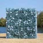 Blue Baby Breath£º3D Fabric Artificial rolling up curtain flower wall