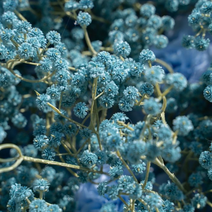 Blue Baby Breath£º3D Fabric Artificial rolling up curtain flower wall - Image 3
