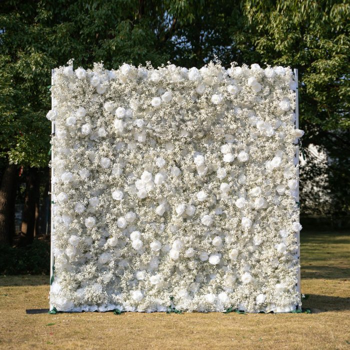 Baby Breath£º3D Fabric Artificial rolling up curtain flower wall - Image 1