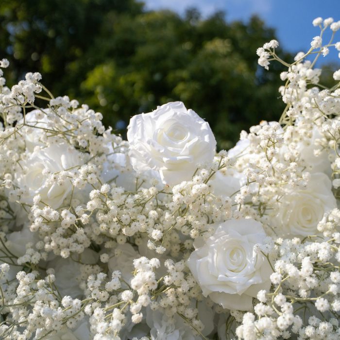 Baby Breath£º3D Fabric Artificial rolling up curtain flower wall - Image 5