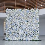 Beata£º5D Fabric Artificial rolling up curtain flower wall
