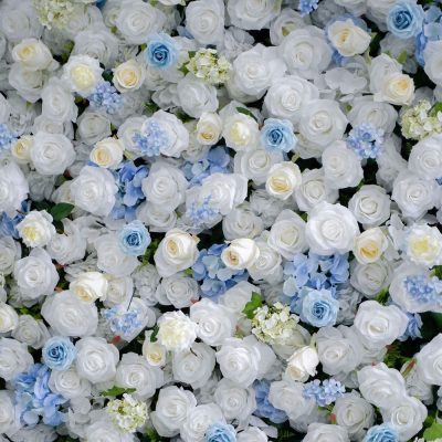 2025 New 5D Fabric Artificial rolling up curtain flower wall - Image 2