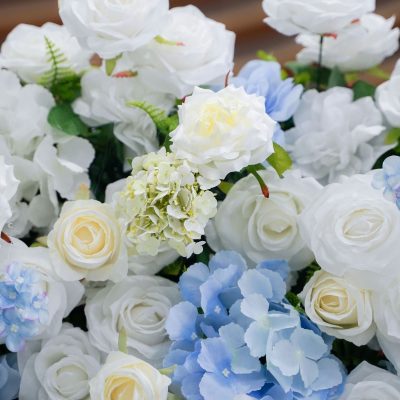 2025 New 5D Fabric Artificial rolling up curtain flower wall - Image 3