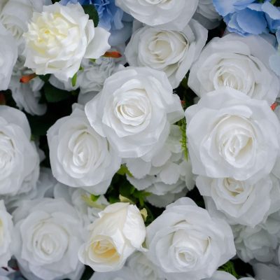 2025 New 5D Fabric Artificial rolling up curtain flower wall - Image 7