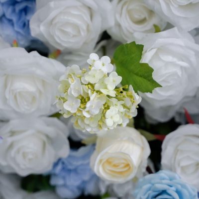 2025 New 5D Fabric Artificial rolling up curtain flower wall - Image 6