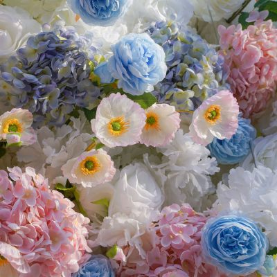 2025 New 5D Fabric Artificial rolling up curtain flower wall - Image 3