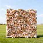 2025 New 4D Fabric Artificial rolling up curtain flower wall