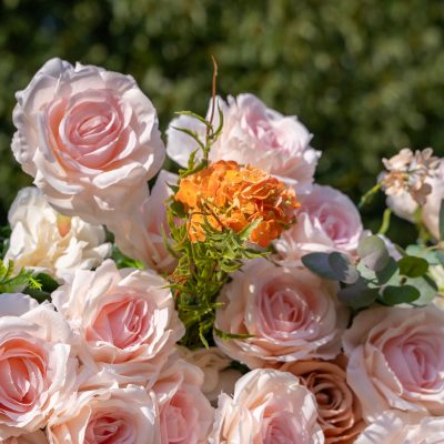 2025 New 4D Fabric Artificial rolling up curtain flower wall - Image 5