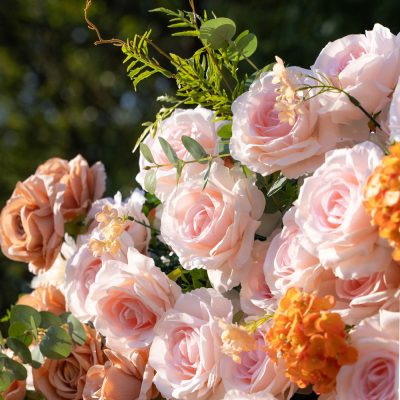 2025 New 4D Fabric Artificial rolling up curtain flower wall - Image 2