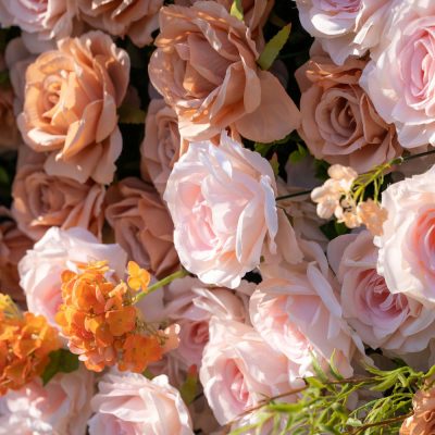 2025 New 4D Fabric Artificial rolling up curtain flower wall - Image 4