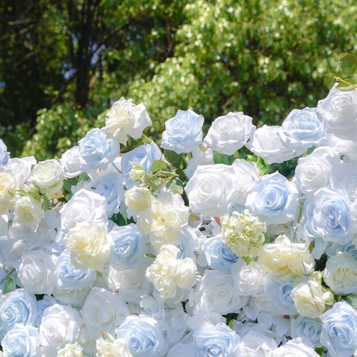 BlueSky£º4D Fabric Artificial zip up curtain flower wall - Image 2