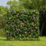 Brett£º5D Fabric Artificial rolling up curtain flower wall