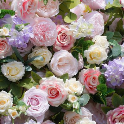 2025 New 7D Fabric Artificial rolling up curtain flower wall - Image 2