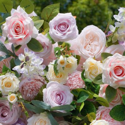 2025 New 7D Fabric Artificial rolling up curtain flower wall - Image 3