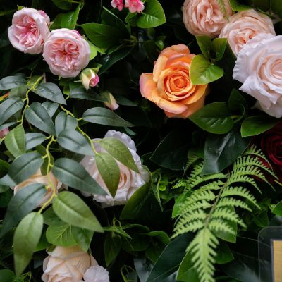 2025 New 5D Fabric Artificial rolling up curtain flower wall - Image 7