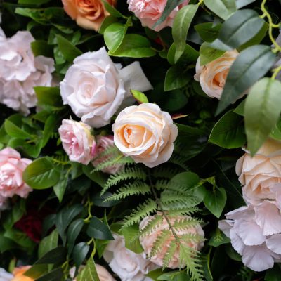 2025 New 5D Fabric Artificial rolling up curtain flower wall - Image 6