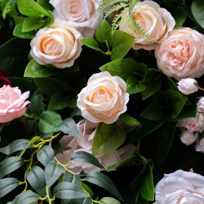 2025 New 5D Fabric Artificial rolling up curtain flower wall - Image 5