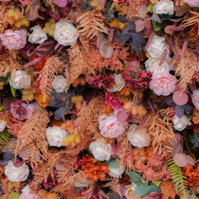 2025 New 7D Fabric Artificial rolling up curtain flower wall - Image 2