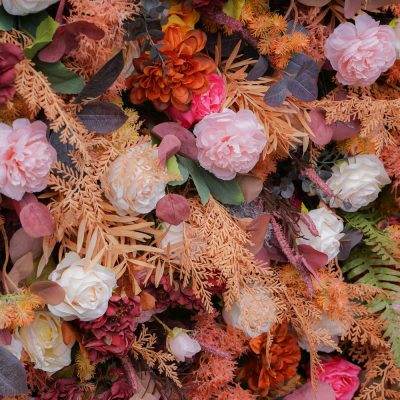 2025 New 7D Fabric Artificial rolling up curtain flower wall - Image 3