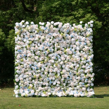 Carter£º4D Fabric Artificial zip up curtain flower wall 8ft*8ft