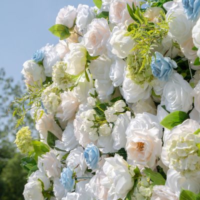 2025 New 4D Fabric Artificial zip up curtain flower wall 8ft*8ft - Image 4