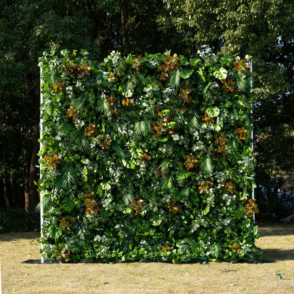 cassandra-1 2025 New 5D Fabric Artificial rolling up curtain flower wall - Image 1