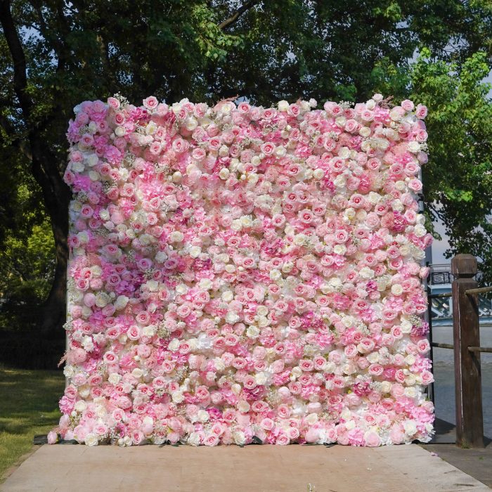 Charlotte£º7D Fabric Artificial rolling up curtain flower wall - Image 1