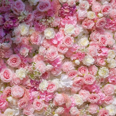 2025 New 7D Fabric Artificial rolling up curtain flower wall - Image 2