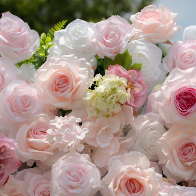 2025 New 4D Fabric Artificial rolling up curtain flower wall - Image 2