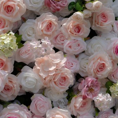 2025 New 4D Fabric Artificial rolling up curtain flower wall - Image 5