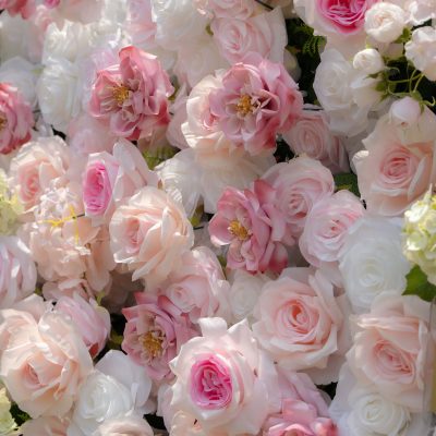 2025 New 4D Fabric Artificial rolling up curtain flower wall - Image 4