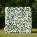 Cherish£º5D Fabric Artificial rolling up curtain flower wall