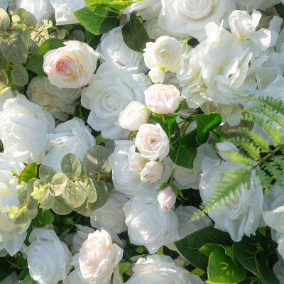 2025 New 5D Fabric Artificial rolling up curtain flower wall - Image 6