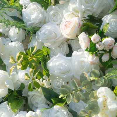 2025 New 5D Fabric Artificial rolling up curtain flower wall - Image 5