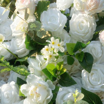 2025 New 5D Fabric Artificial rolling up curtain flower wall - Image 3