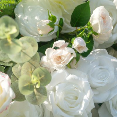 2025 New 5D Fabric Artificial rolling up curtain flower wall - Image 2