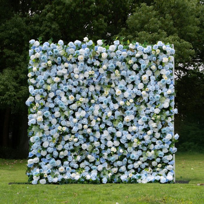 Cheska£º5D Fabric Artificial rolling up curtain flower wall - Image 1