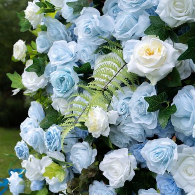 2025 New 5D Fabric Artificial rolling up curtain flower wall - Image 2