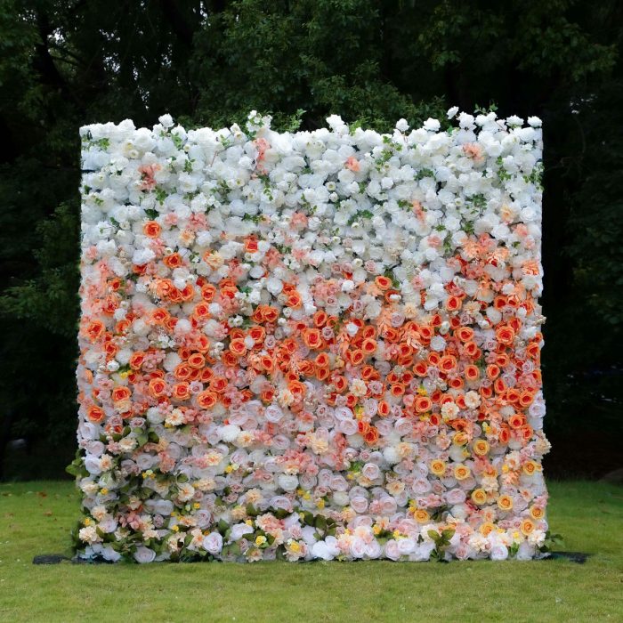 Clara£º7D Fabric Artificial Rolling up Curtain Flower Wall - Image 1