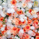 Clara£º7D Fabric Artificial Rolling up Curtain Flower Wall - Image 4