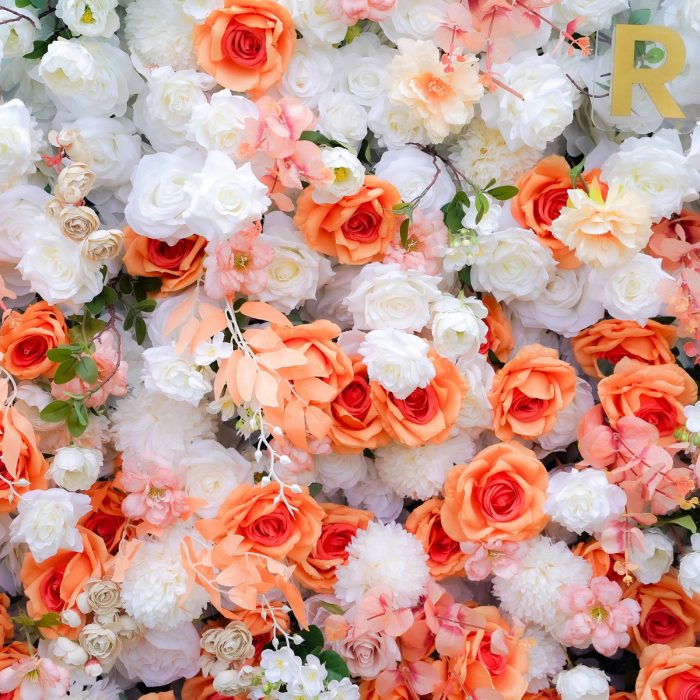 Clara£º7D Fabric Artificial Rolling up Curtain Flower Wall - Image 4